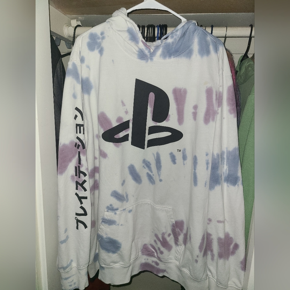 Playstation Tie Dye Graphic Hoodie